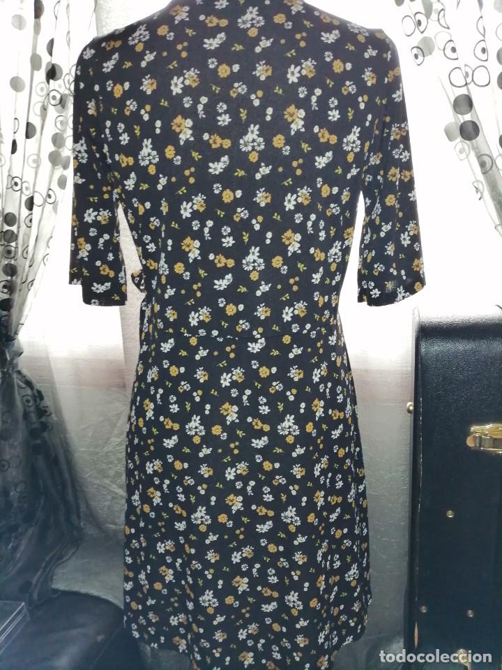 Vintage: Vestido de licra negro y blanco - Foto 5