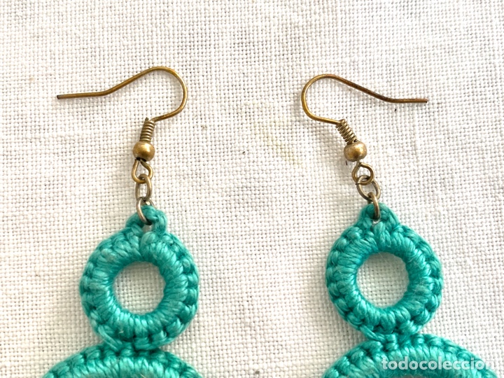 Vintage: Pendientes vintage de crochet - Foto 4