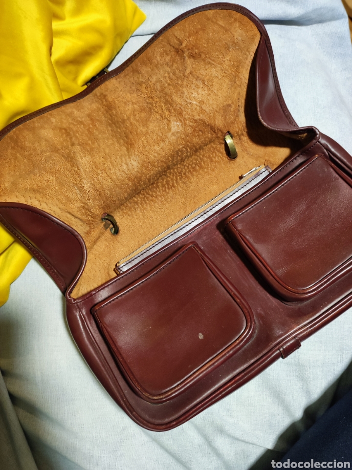 Vintage: Bolso de piel marr&oacute;n - Foto 2