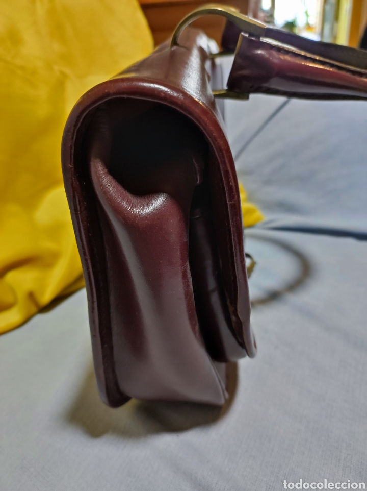 Vintage: Bolso de piel marr&oacute;n - Foto 1