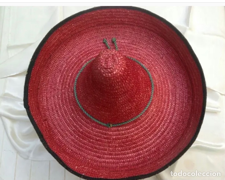 Vintage: SOMBRERO MEJICANO ROJO - Foto 2