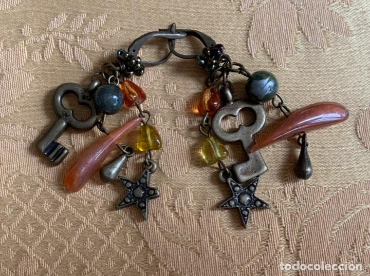 Vintage: PENDIENTES VINTAGE ABALORIOS - Foto 1