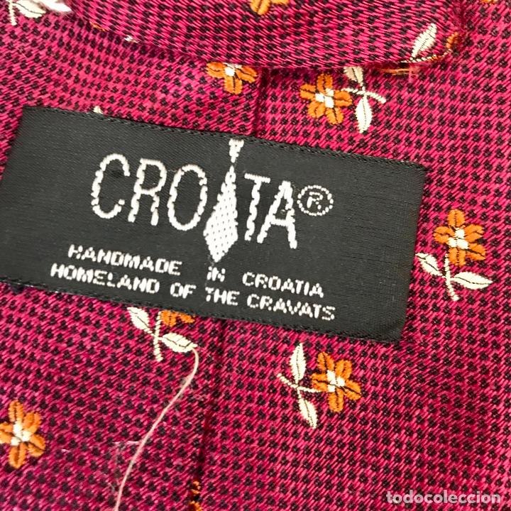 Vintage: Corbata de seda y lana Croata - Foto 3