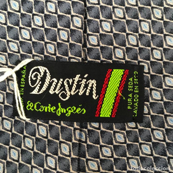 Vintage: Corbata de seda tonos grises Dustin - Foto 2