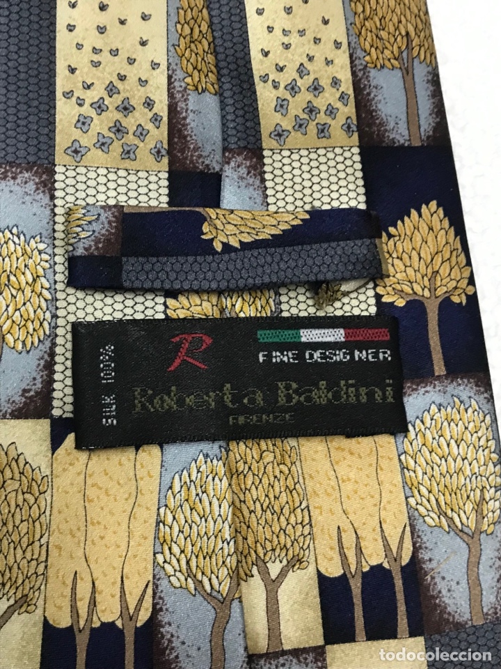 Vintage: Corbata Roberta Baldani 100% seda - Foto 3
