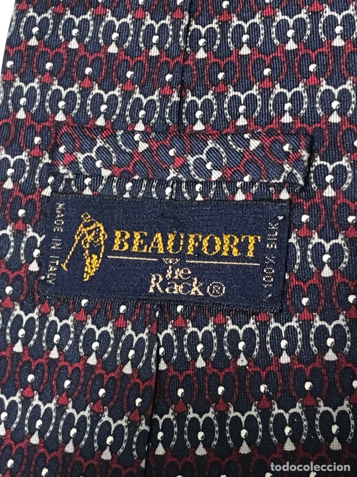 Vintage: Corbata beaufort 100% seda - Foto 4