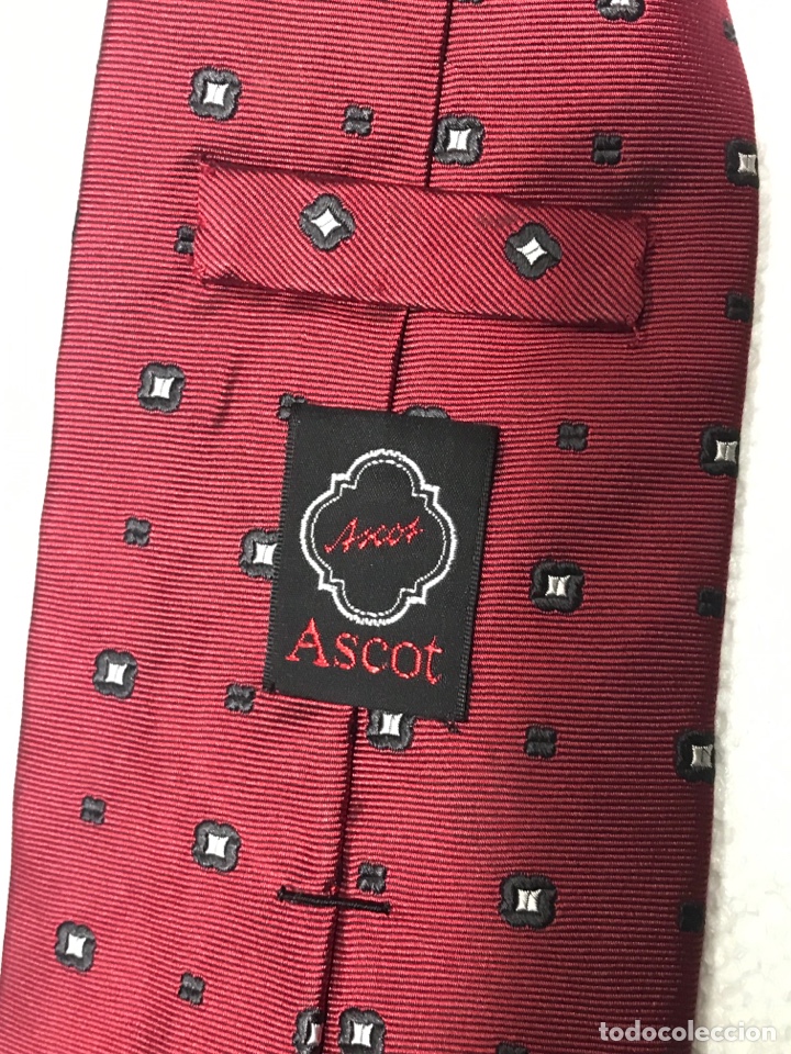 Vintage: Corbata Ascot 100% seda - Foto 3