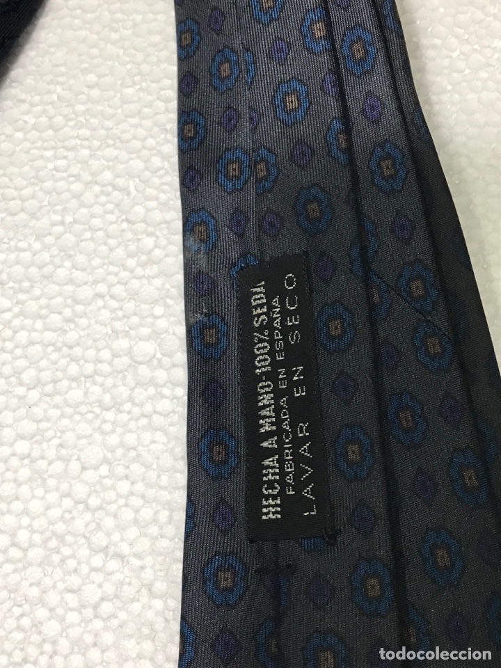 Vintage: Corbata 100% seda hecha a mano - Foto 4