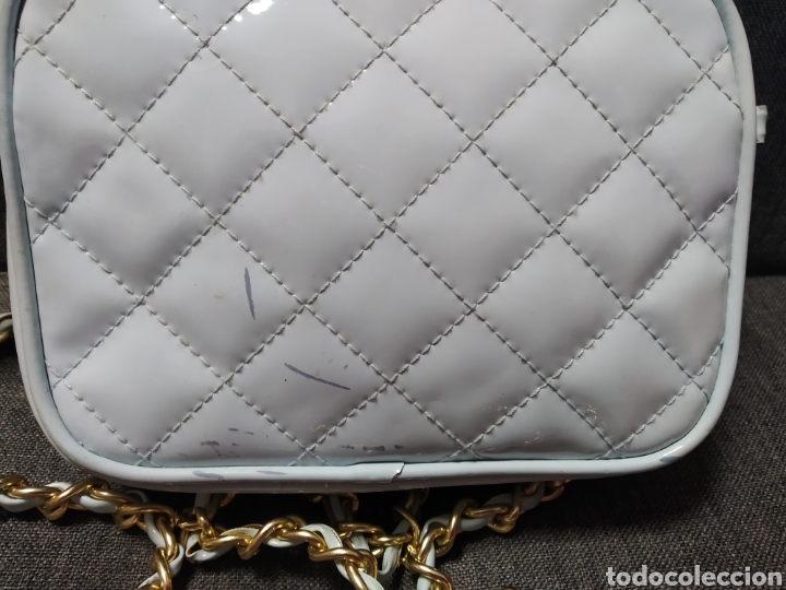 Vintage: Bolso acolchado celeste fiesta - Foto 2
