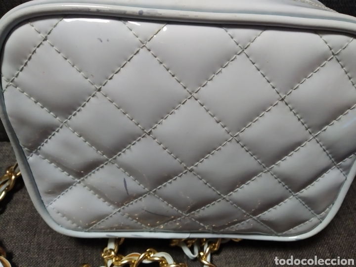 Vintage: Bolso acolchado celeste fiesta - Foto 3
