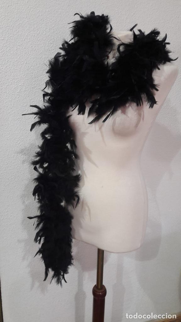 Vintage: Boa plumas negra (I) - Foto 1