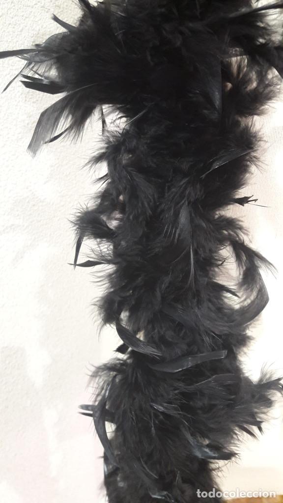 Vintage: Boa plumas negra (I) - Foto 2