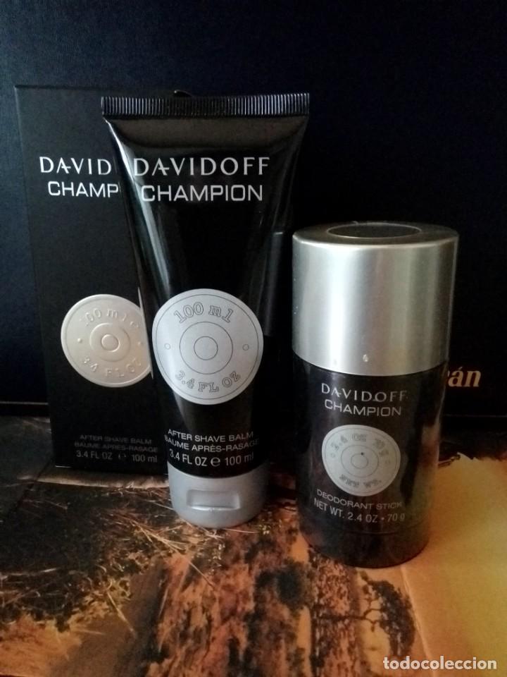 Vintage: Champion Davidoff. After shave balm 100ml + deodorant stick 70gr.