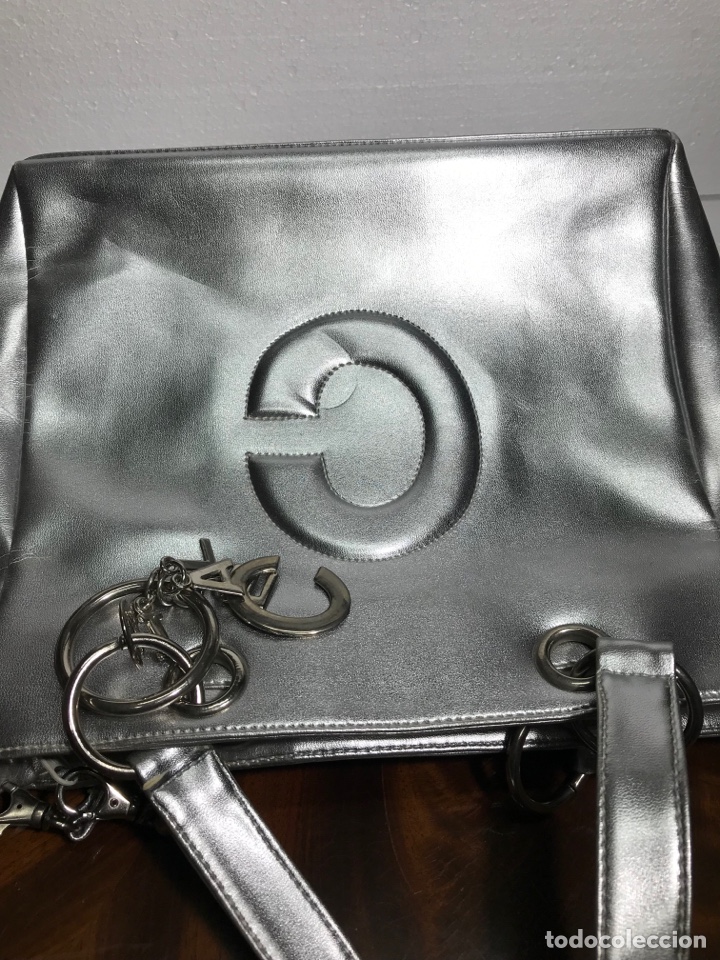 Vintage: Bolso plateado 27x25cm - Foto 4
