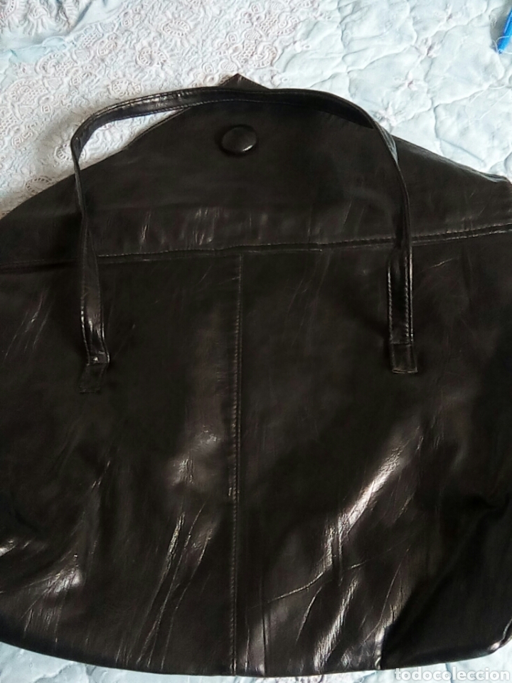 Vintage: Bolso grande de cuero - Foto 3