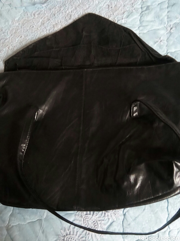 Vintage: Bolso grande de cuero - Foto 5