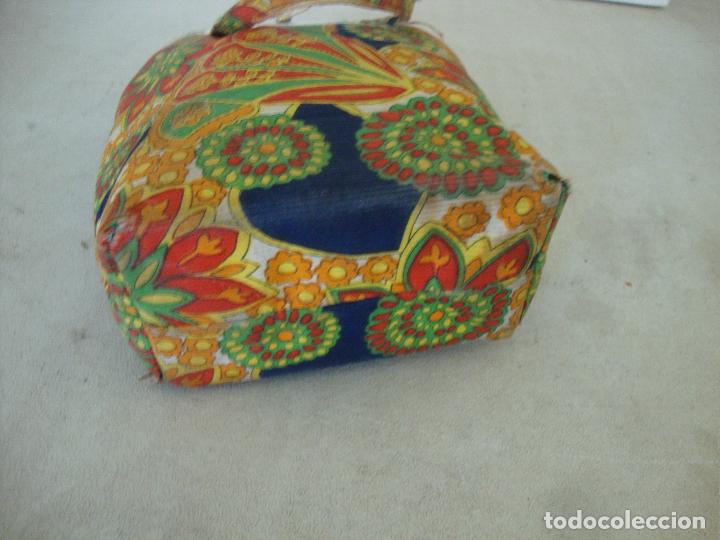 Vintage: BOLSO VINTAGE TELA ESTAMPADO - Foto 3