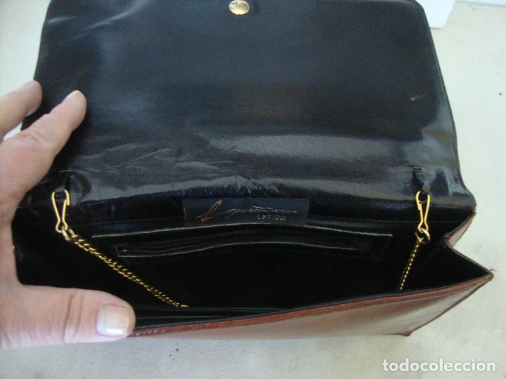 Vintage: BOLSO VINTAGE PIEL MARRON - Foto 3