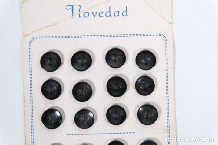 Vintage: Lote Botones en negro - 10 mm - Foto 2