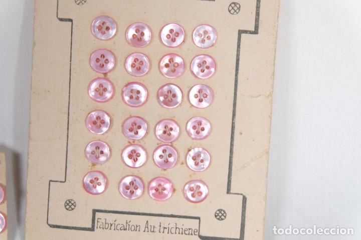 Vintage: Botones en rosa - 6 mm - Foto 3