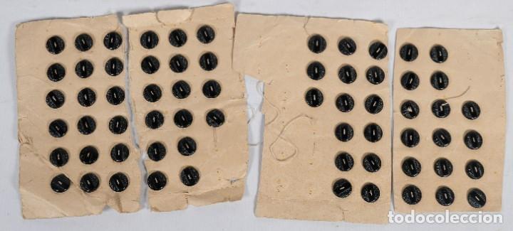 Vintage: Lote botones en negro - 10 mm - Foto 1