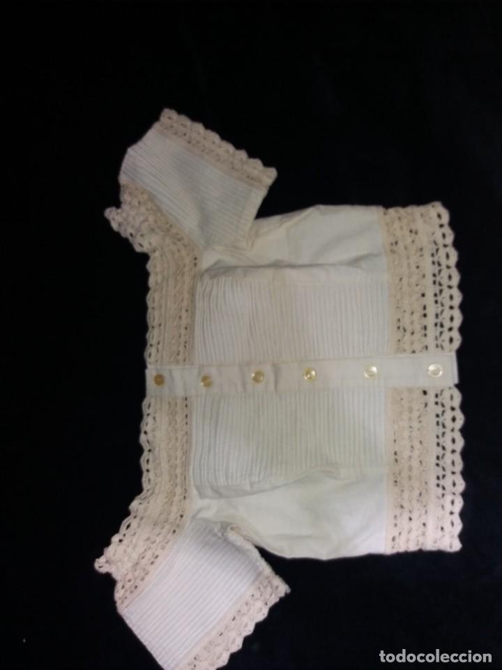 Vintage: Conjunto pantal&oacute;n corto y corpi&ntilde;o, con ganchillo material algod&oacute;n - Foto 2
