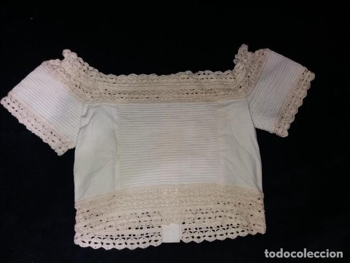 Vintage: Conjunto pantal&oacute;n corto y corpi&ntilde;o, con ganchillo material algod&oacute;n - Foto 3
