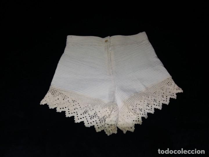 Vintage: Conjunto pantal&oacute;n corto y corpi&ntilde;o, con ganchillo material algod&oacute;n - Foto 7