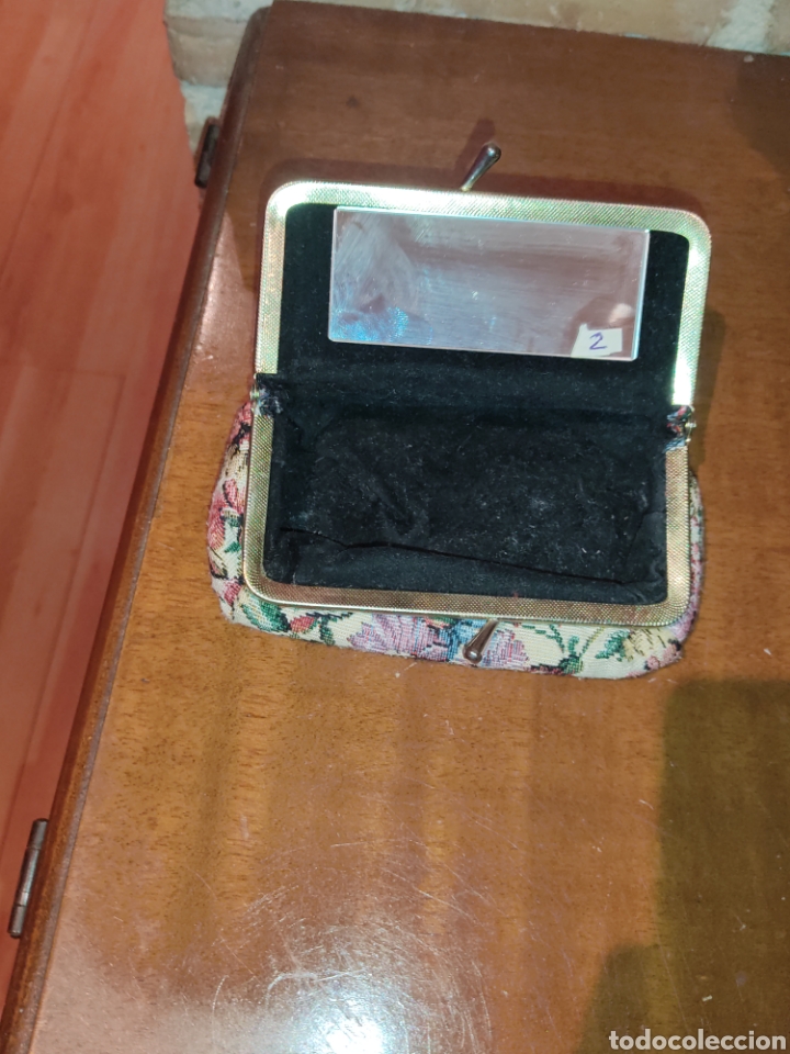 Vintage: Neceser petit point,con espejo, vintage. - Foto 2