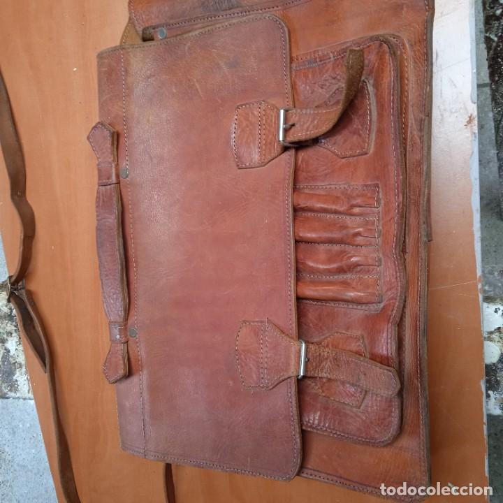Vintage: Malet&iacute;n antiguo, de cuero - Foto 1