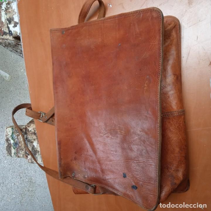 Vintage: Malet&iacute;n antiguo, de cuero - Foto 4