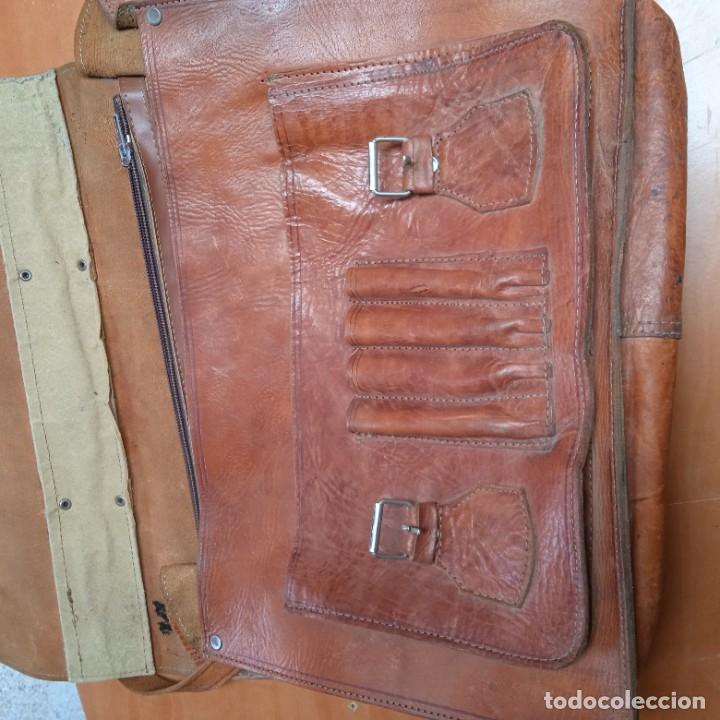 Vintage: Malet&iacute;n antiguo, de cuero - Foto 5
