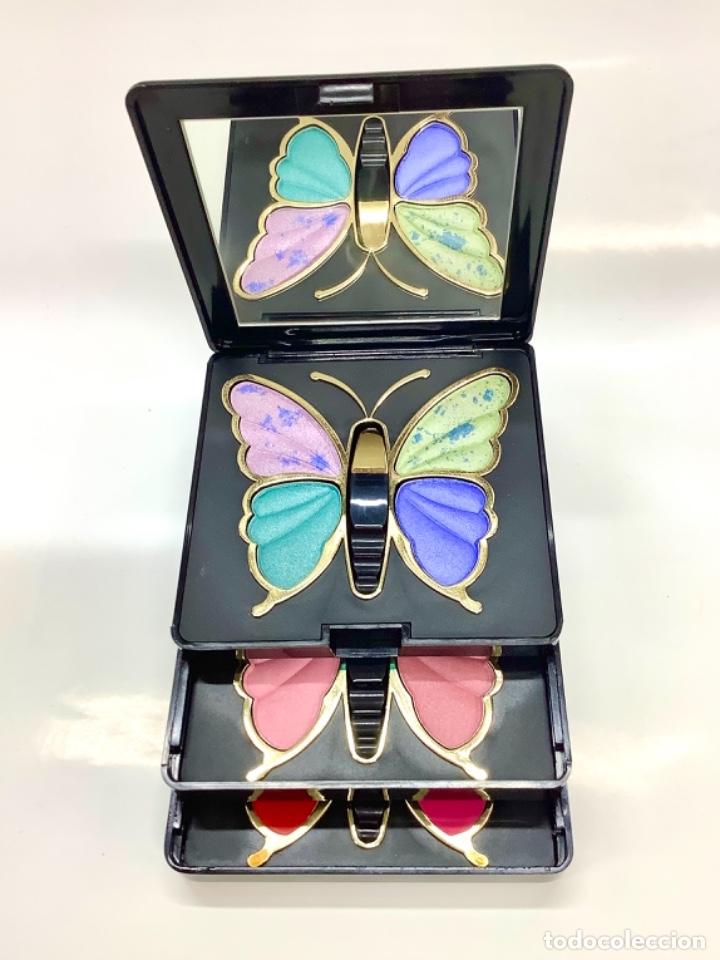 Vintage: ESTUCHE DE MAQUILLAJE LES PAPILLONS. - Foto 2