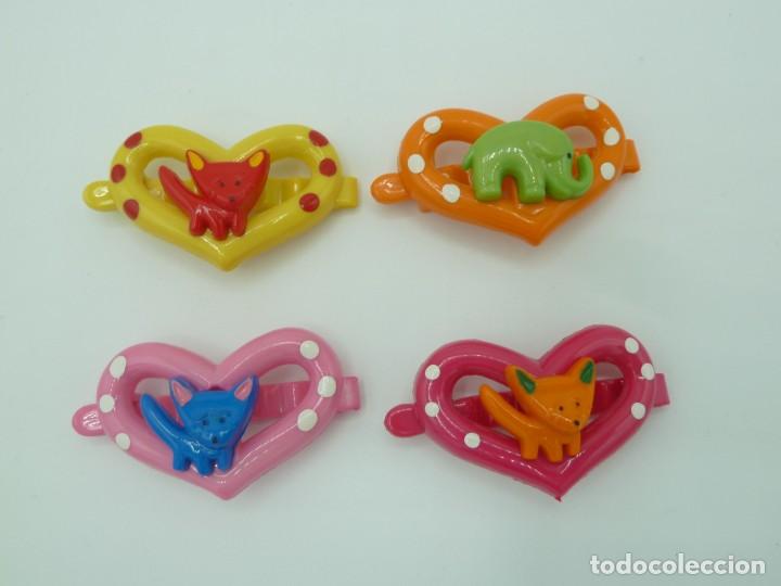 Vintage: Lote Pasadores pelo. Coraz&oacute;n - Foto 1