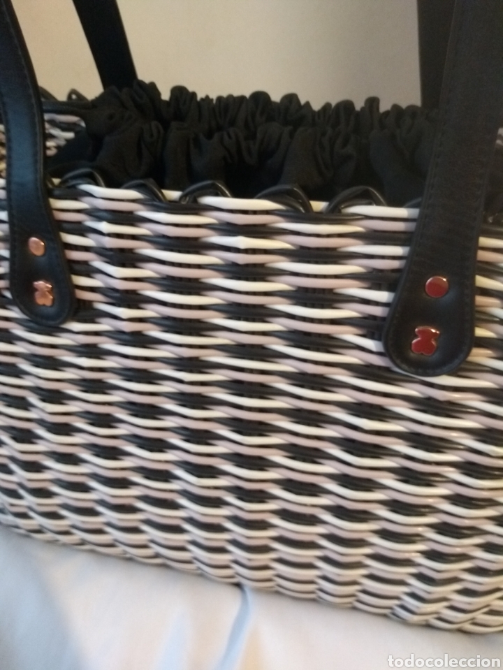 Vintage: Bolso cesto asa corta TOUS - Foto 6
