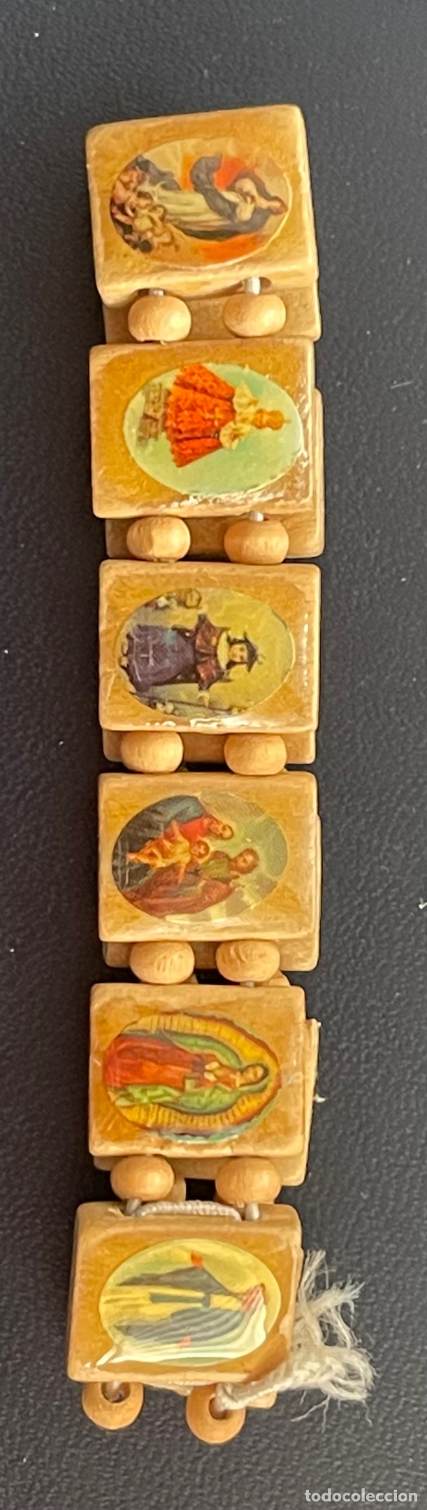 Vintage: Pulsera el&aacute;stica de santos - Foto 2