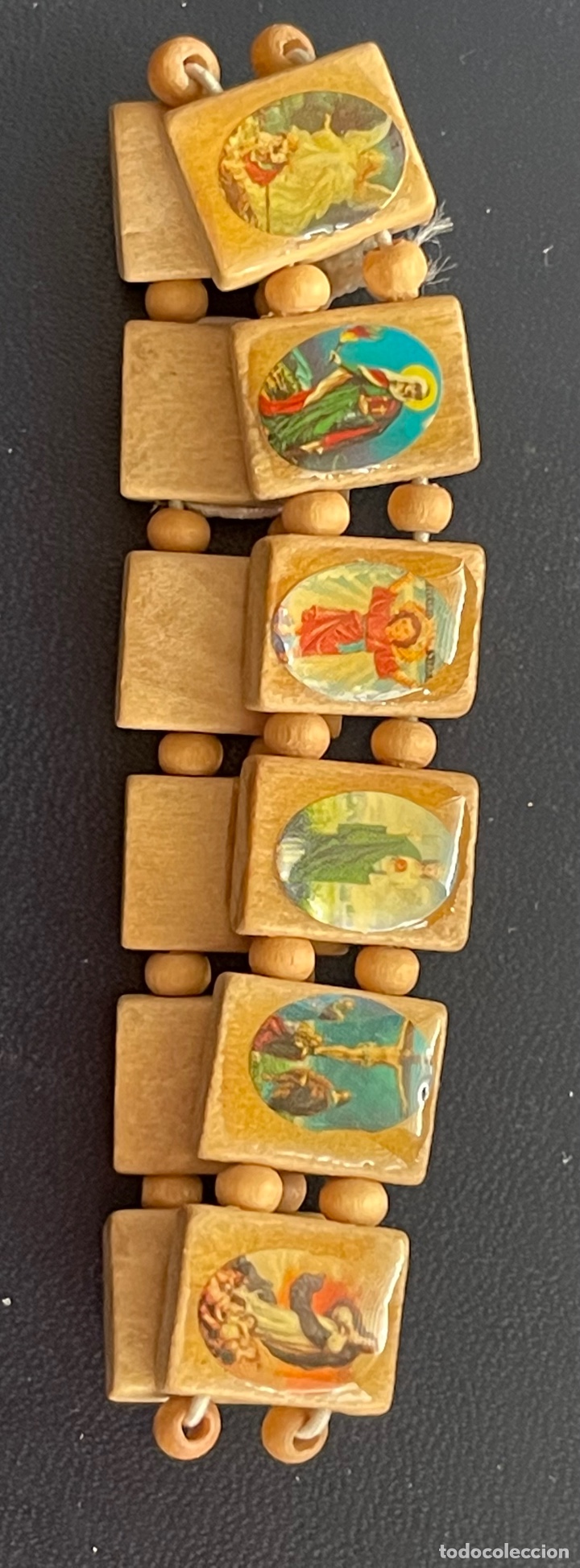 Vintage: Pulsera el&aacute;stica de santos - Foto 1