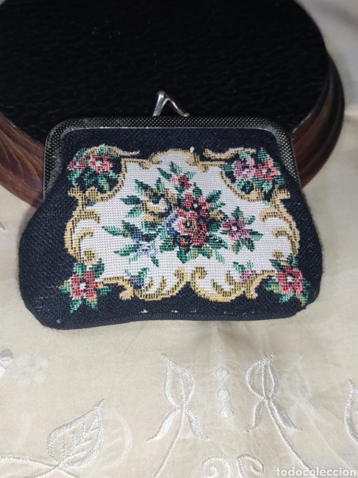 Vintage: Monedero petit point,vintage. - Foto 2