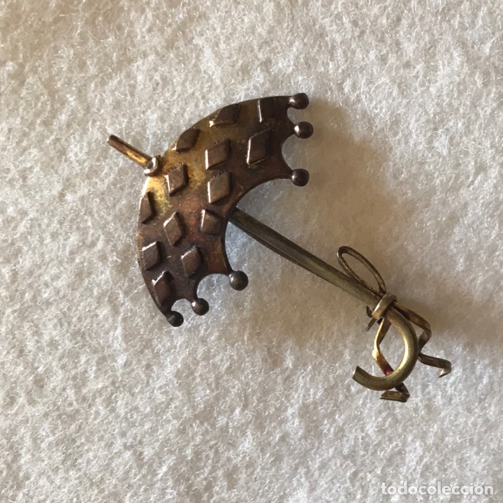 Vintage: ANTIGUO BROCHE ALFILER - PARAGUAS - Foto 1