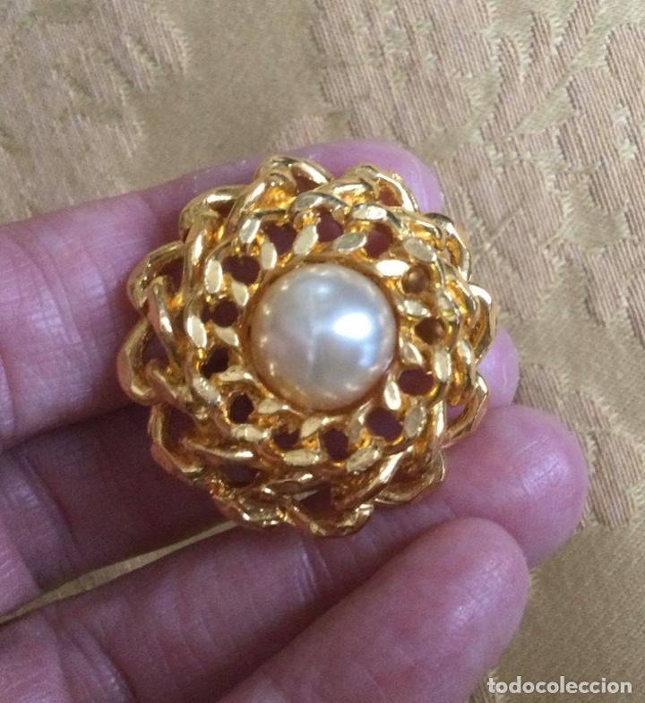 Vintage: PENDIENTES VINTAGE CADENA Y PERLA - Foto 5