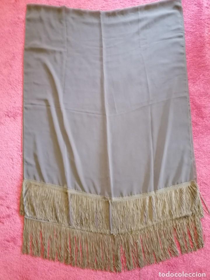 Vintage: Echarpe marr&oacute;n con mucha ca&iacute;da - Foto 2