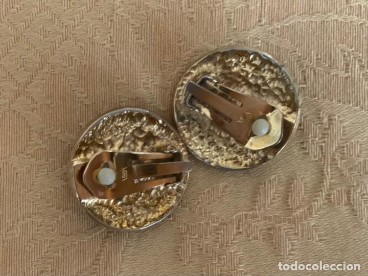 Vintage: PENDIENTES VINTAGE ESMALTE Y PEDRERIA - Foto 4