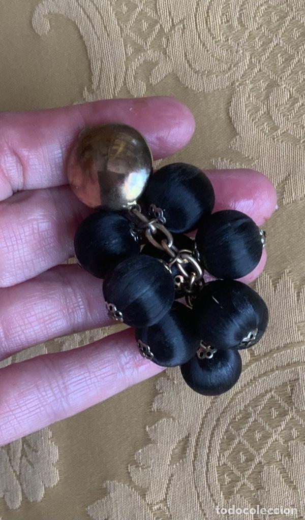 Vintage: PENDIENTES VINTAGE LARGOS, NEGROS - Foto 3