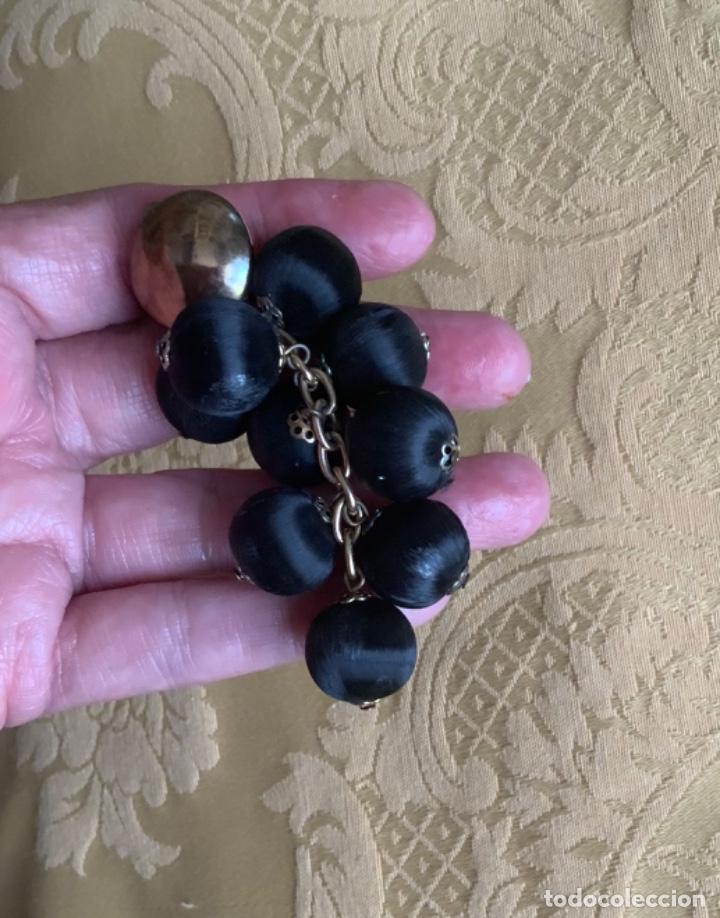 Vintage: PENDIENTES VINTAGE LARGOS, NEGROS - Foto 4
