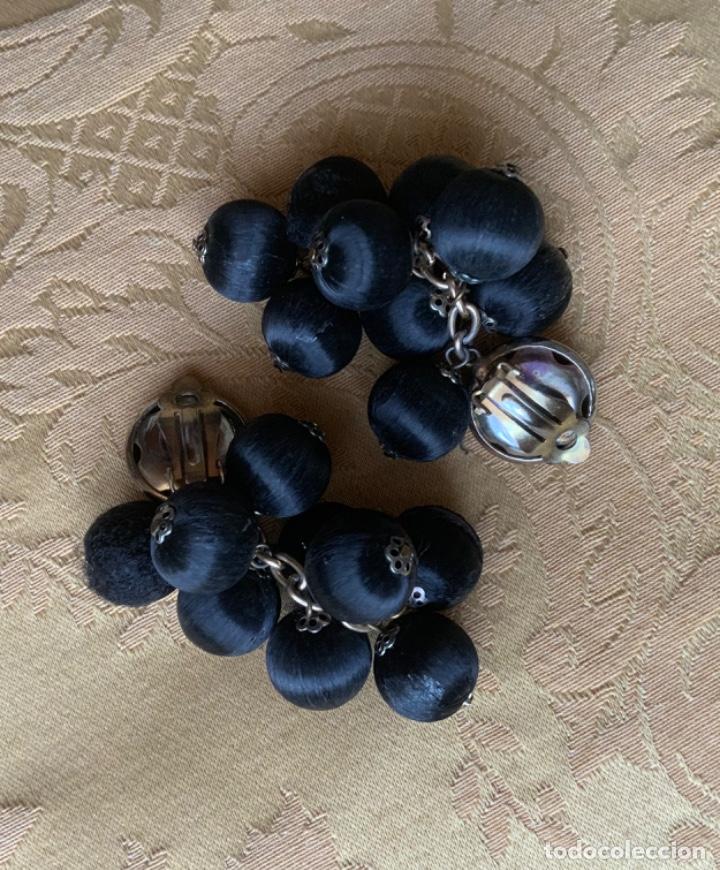 Vintage: PENDIENTES VINTAGE LARGOS, NEGROS - Foto 5