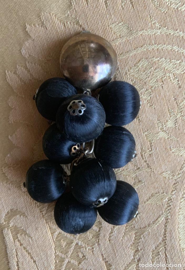 Vintage: PENDIENTES VINTAGE LARGOS, NEGROS - Foto 8