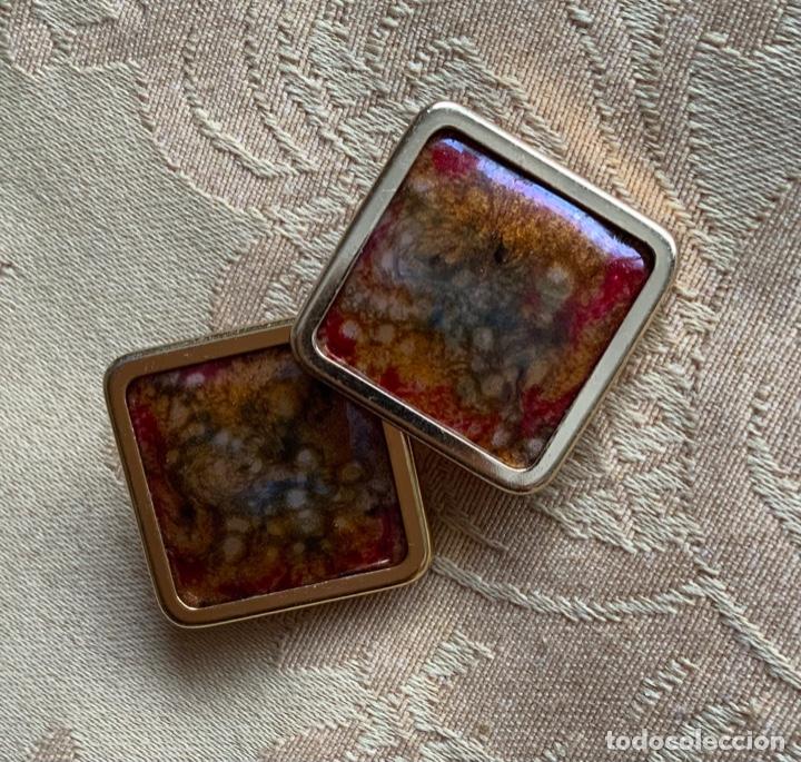 Vintage: PENDIENTES DE ESMALTE, A&Ntilde;OS 70 - Foto 3
