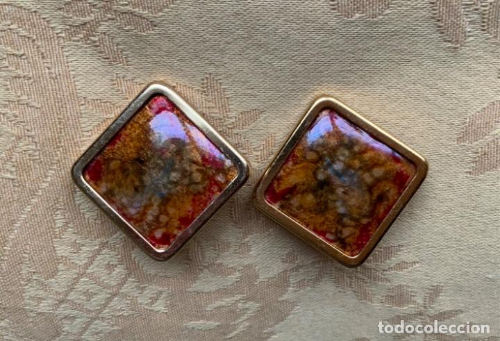 Vintage: PENDIENTES DE ESMALTE, A&Ntilde;OS 70 - Foto 6