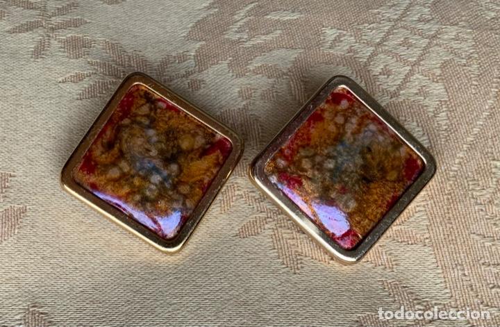 Vintage: PENDIENTES DE ESMALTE, A&Ntilde;OS 70 - Foto 8