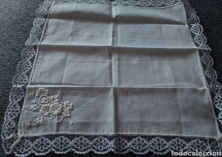 Vintage: Finisimo Antiguo pa&ntilde;uelo bordado - Foto 4